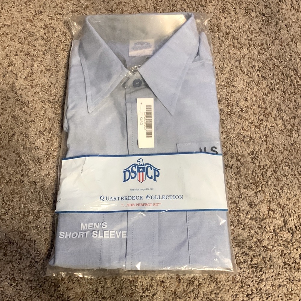 NWT DSCP QUARTERDECK COLLECTION MEN'S UTILITY SHIRT USN US NAVY XLRG